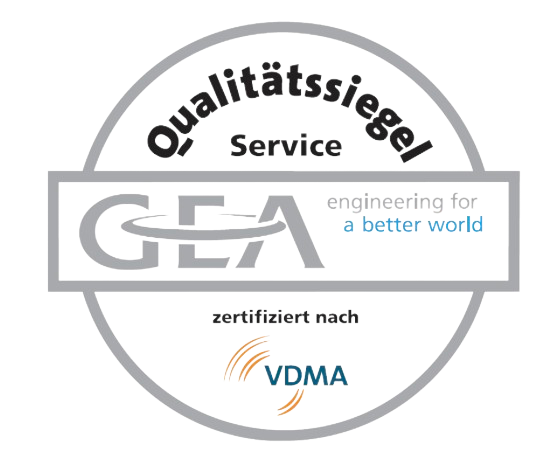 Qualitätssiegel Service GEA